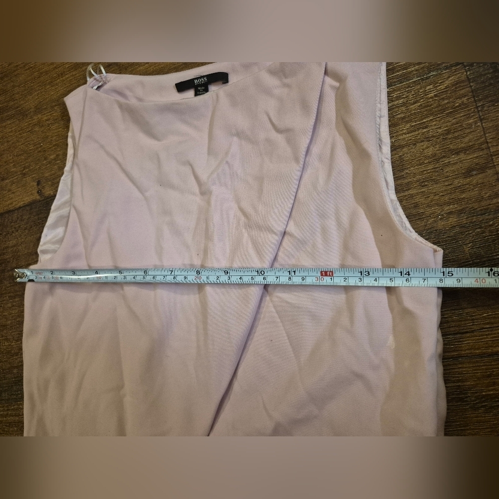 Boss Elegant Light Pink Sleeveless Dress - Picture 4 of 5